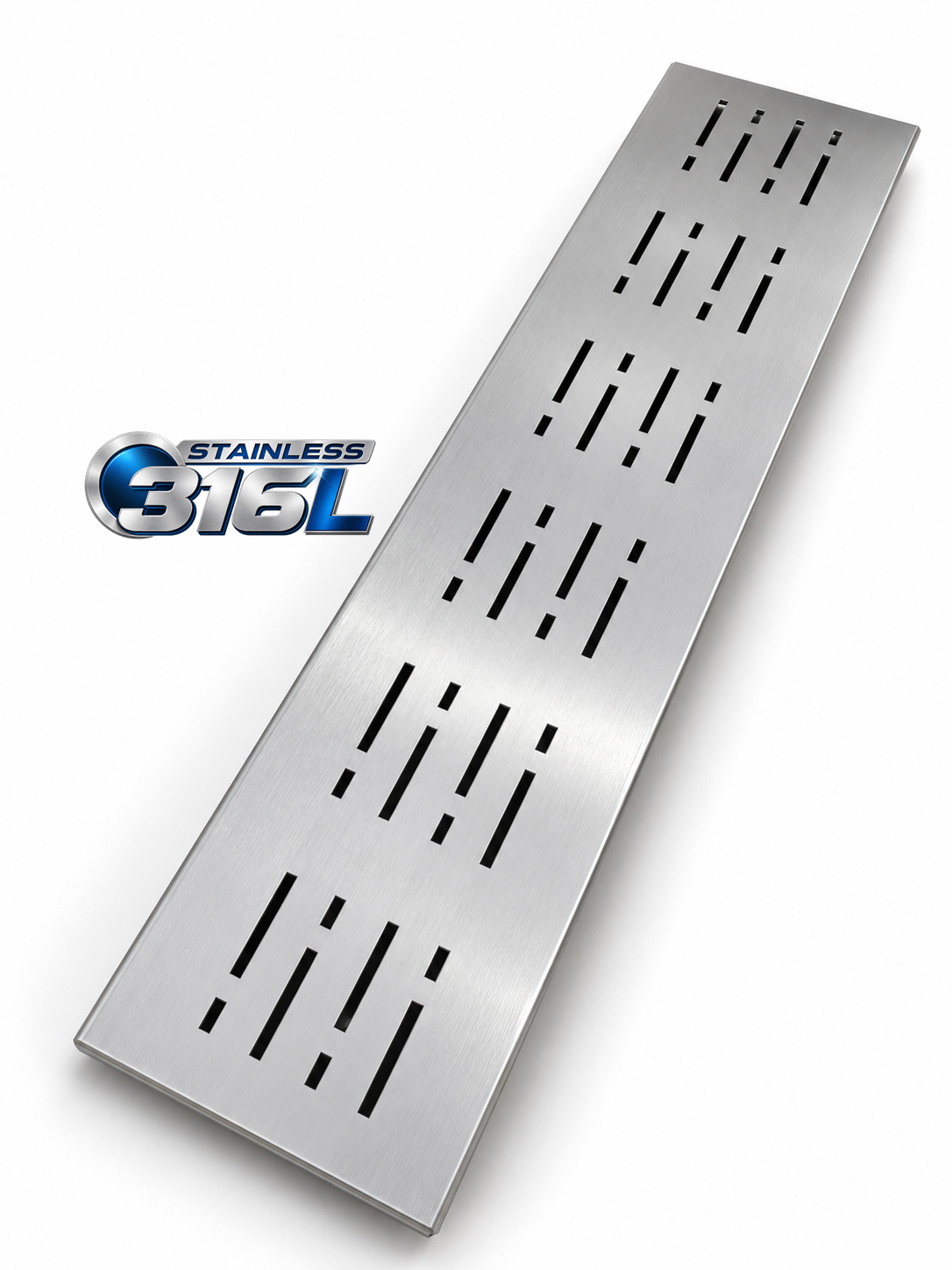 ฝาปิดรางระบายน้ำ กว้าง25cm ยาว100cm stainless316L